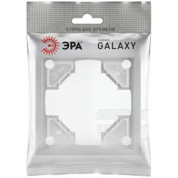 Рамка для розеток и выключателей ЭРА Galaxy 15-5001-03 на 1 пост алюминий | Эра Galaxy