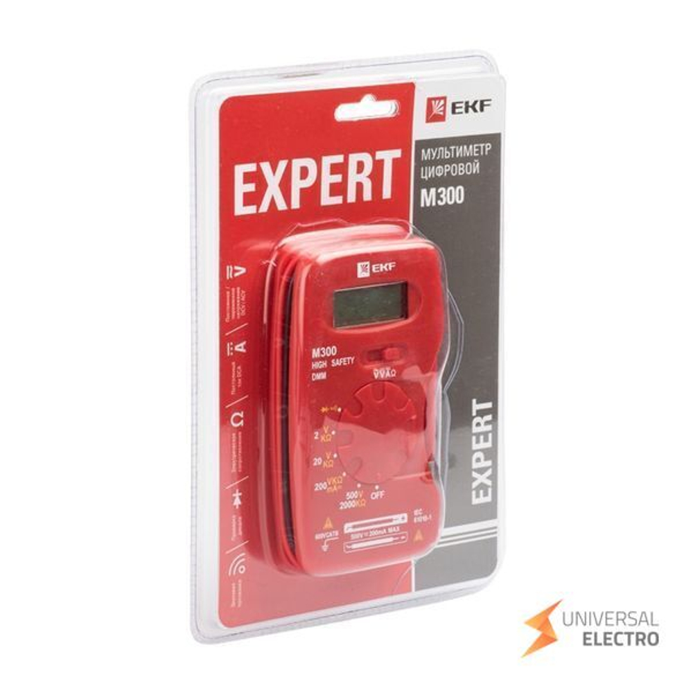 Мультиметр цифровой M300 EKF Expert