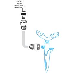 Дождеватель для полива GF GF80005633 круговой для газона ROTAX