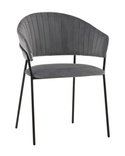 Стул Бруно NEW велюр серый