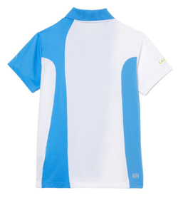 Футболка для мальчика теннисная Lacoste Tennis x Novak Djokovic Jersey Polo - blue/white