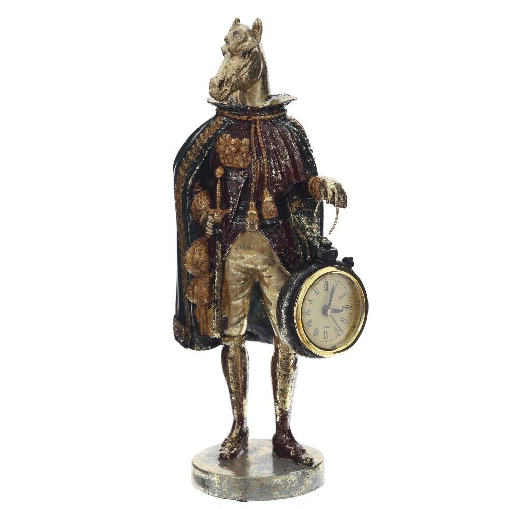 GAEM Фигурка декоративная "Лошадь" с часами D4см, (LR44x1), L12 W7,5 H24,5 см