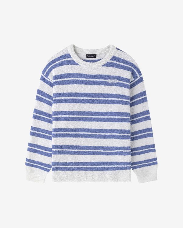 Свитер Soft Strips белый/голубой - фото 1