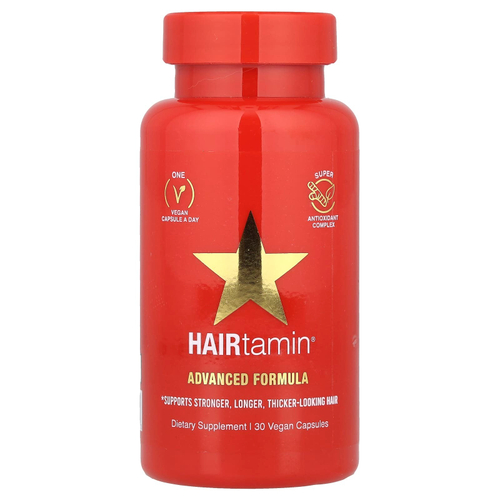 HAIRtamin, Advanced Formula, 30 веганских капсул