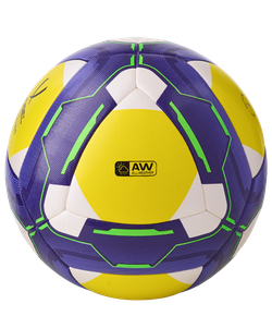 Мяч футбольный Primero Kids №4, белый/фиолетовый/желтый