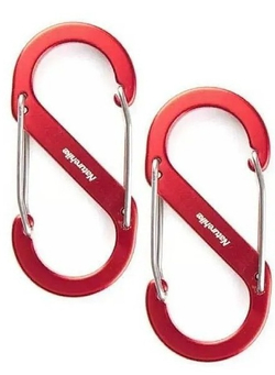 Карабин из алюминиевого сплава S типа Naturehike, 2 штуки (NH20GS004)