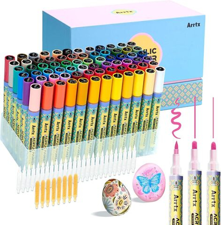 Arrtx акриловые маркеры 72 шт, 3 мм
