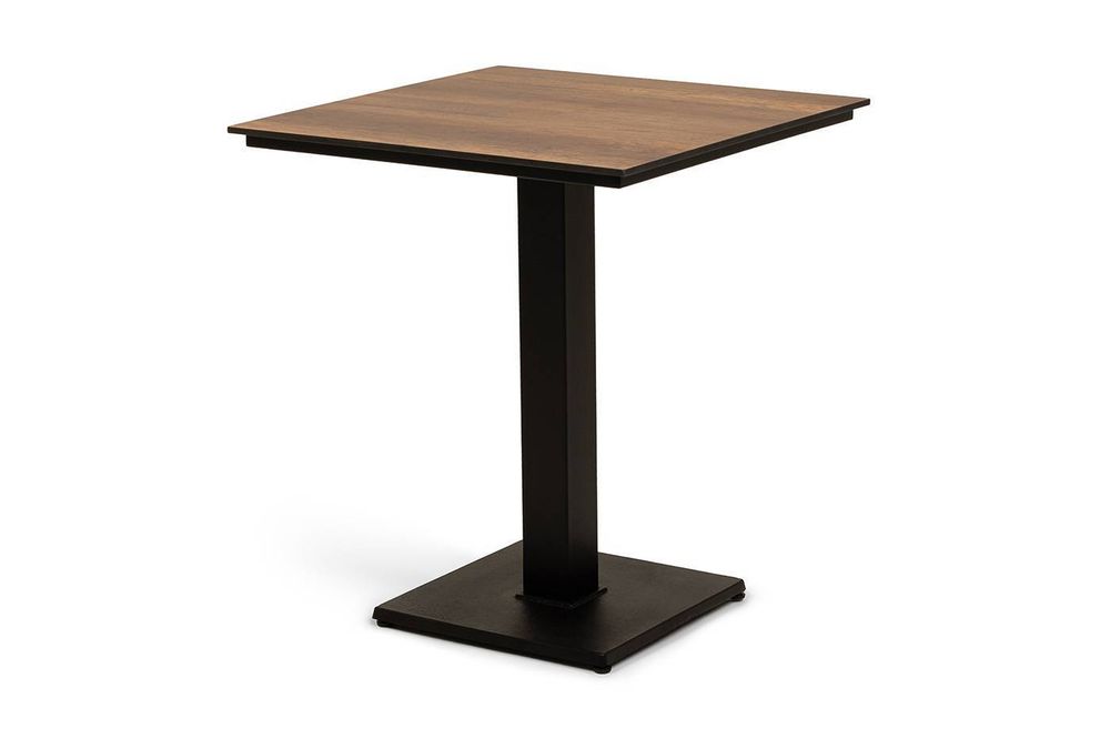 "Каффе" стол из HPL квадратный 65х65см, цвет "дуб"