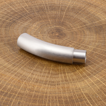 Магнитная застежка для кожаного шнура Цилиндр, нержавеющая сталь