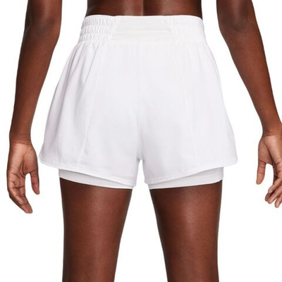 Женские Шорты теннисные Nike Dri-Fit One Shorts - white/reflective silver