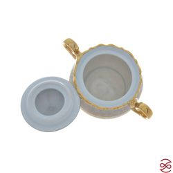 Кофейный сервиз мокко Queen's Лист Бежевый 6 персон 15 предметов