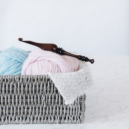 Деревянный крючок для вязания из древесины кедра 6.5 мм. K248