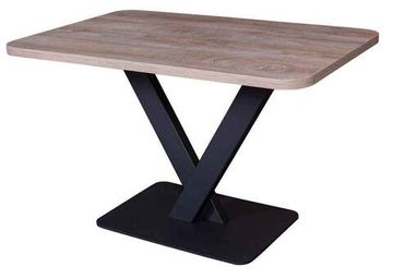 МОДЕРН-9, СТОЛ РАЗДВИЖНОЙ (120+40) ЭНДГРЕЙН / опора черная