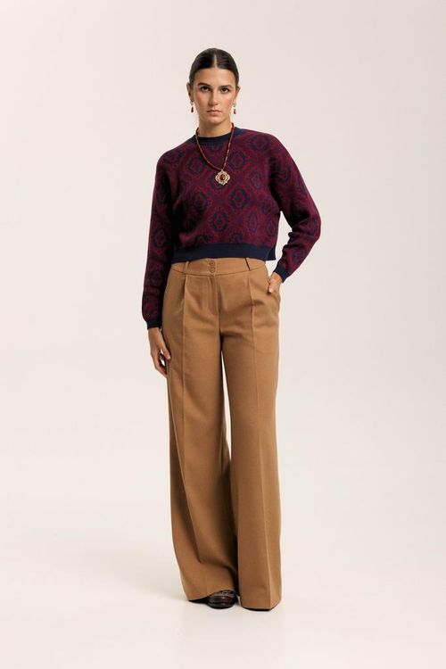 Лонгслив Idel Тюбетейка укороченный темно-синий