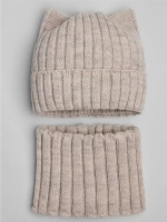 Шапка для девочки зимняя и снуд