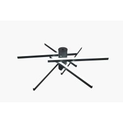 Светильник потолочный светодиодный Rivoli Violet 6180-201 LED 90Вт 3000-6000К чёрный с пультом