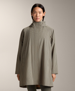 Oysho Сверхлегкий плащ Houndstooth с водонепроницаемостью 10 000 мм, норка