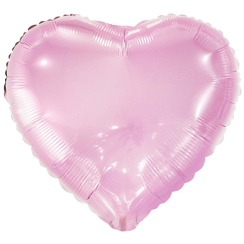Шар фольгированный Сердце 46 см (Розовый)