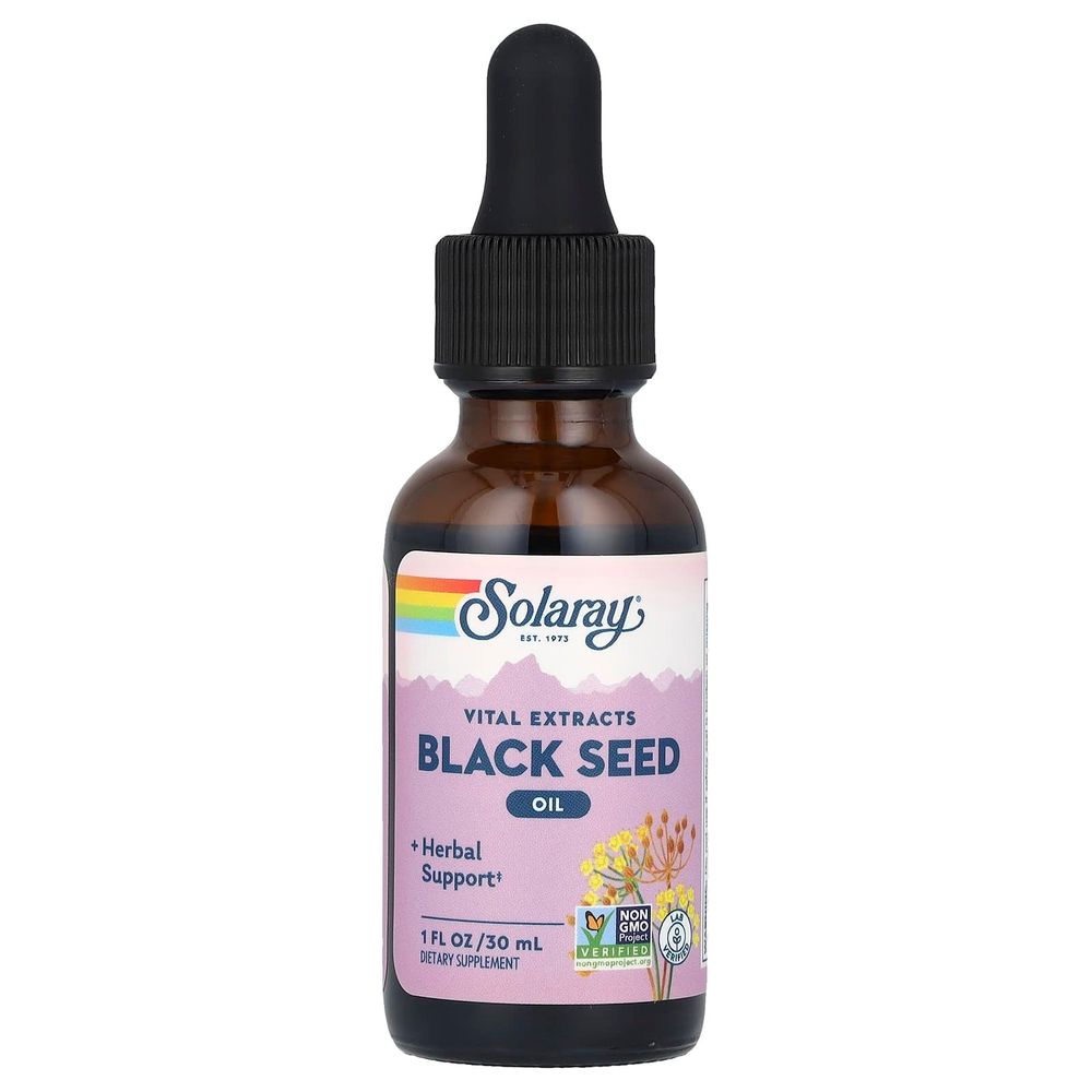Solaray, Vital Extracts, масло черного тмина, 30 мл (1 жидк. унц.)