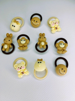 Набор резинок "Забавные животные", 10 штук, в пластиковой коробке