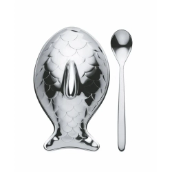 Alessi Контейнер для соли Colombina с ложкой