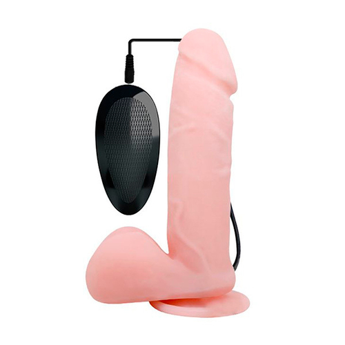 Телесный вибратор-ротатор с присоской 19,5см Baile Oliver BW-008017BRSY