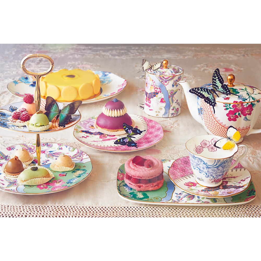 Чайная пара 250мл Wedgwood Бабочки и цветы