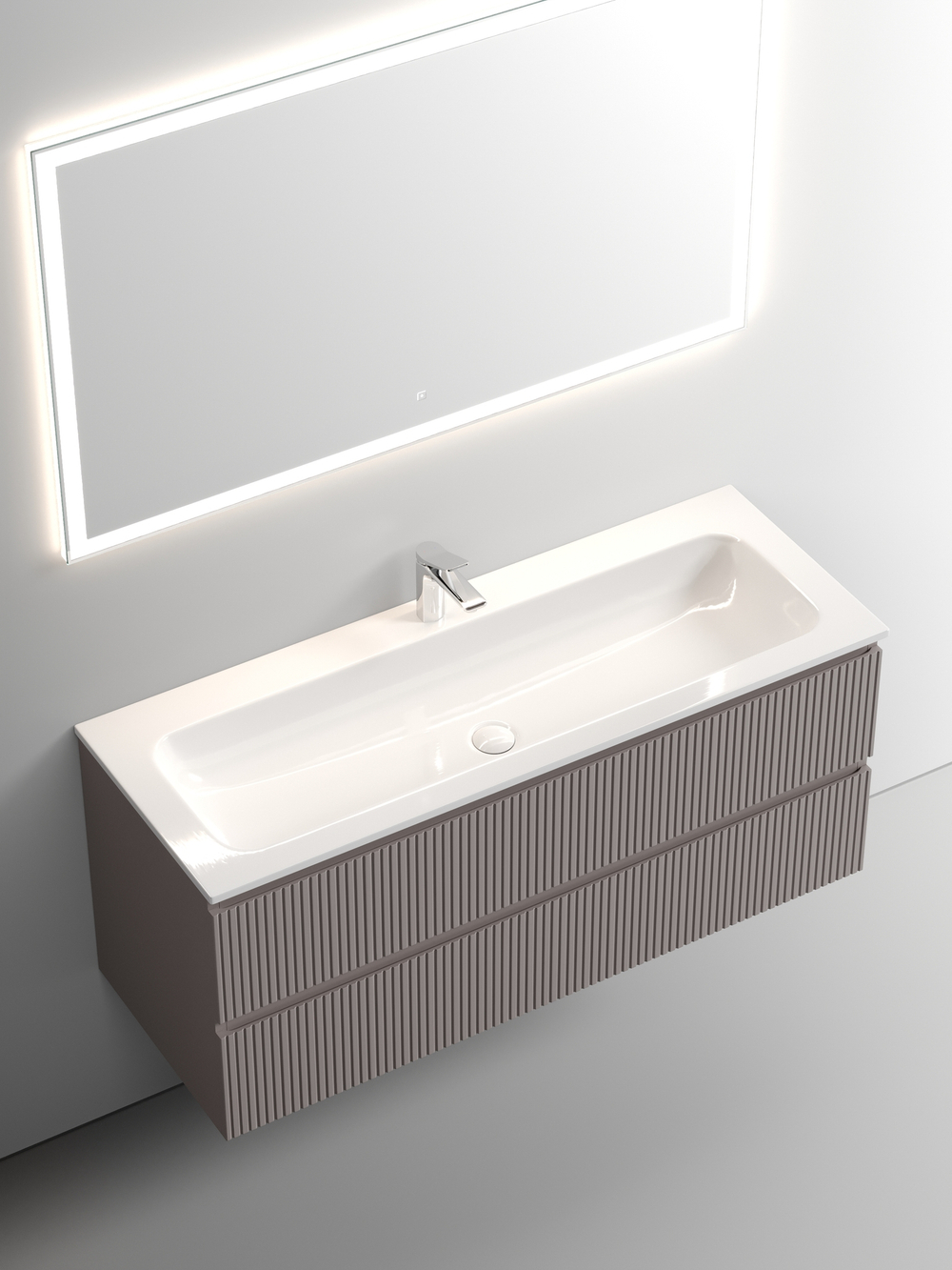 Тумба с раковиной Sancos Snob T 120 см SNT120SM doha soft