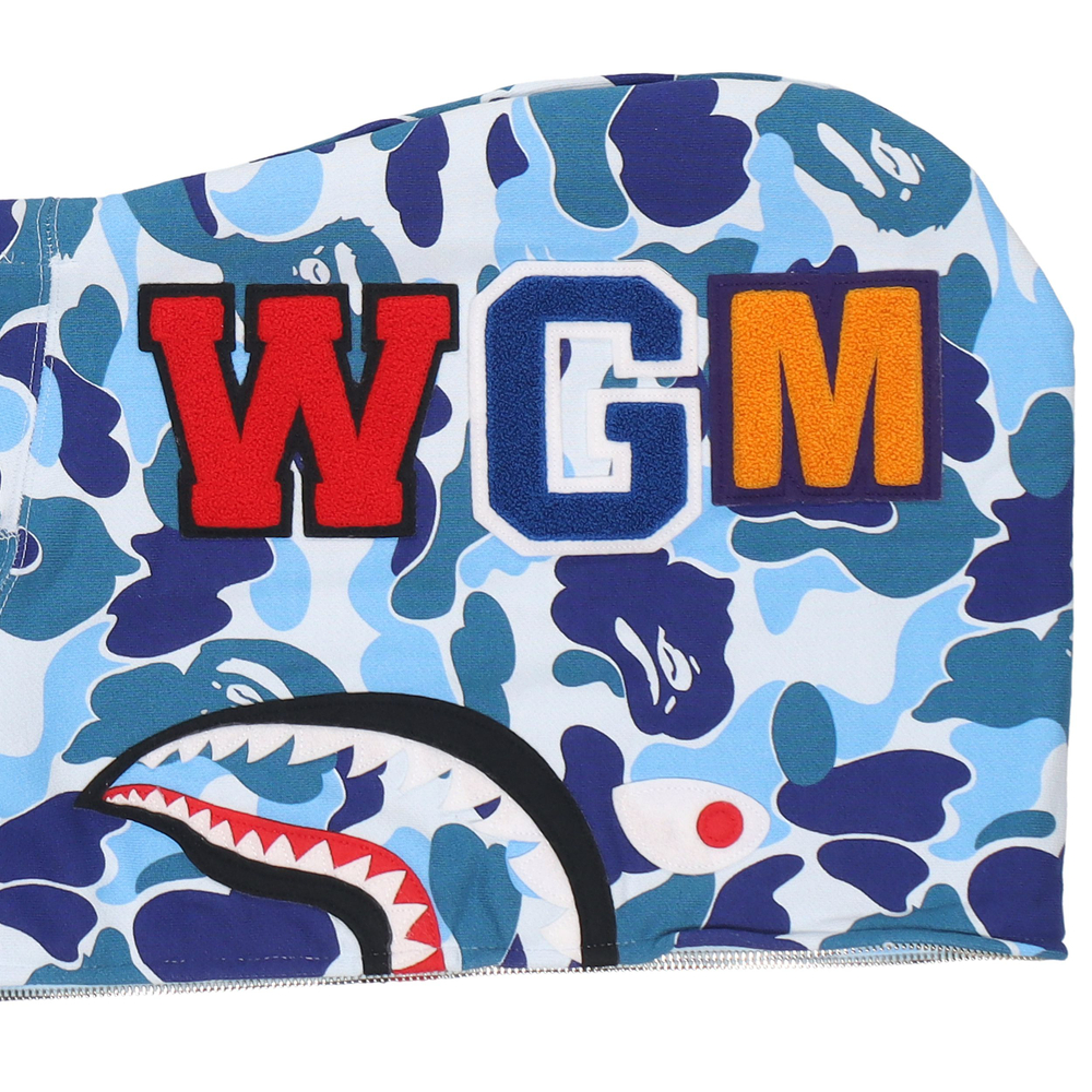 A Bathing Ape Big Abc Camo Shark Full Zip Худи синий