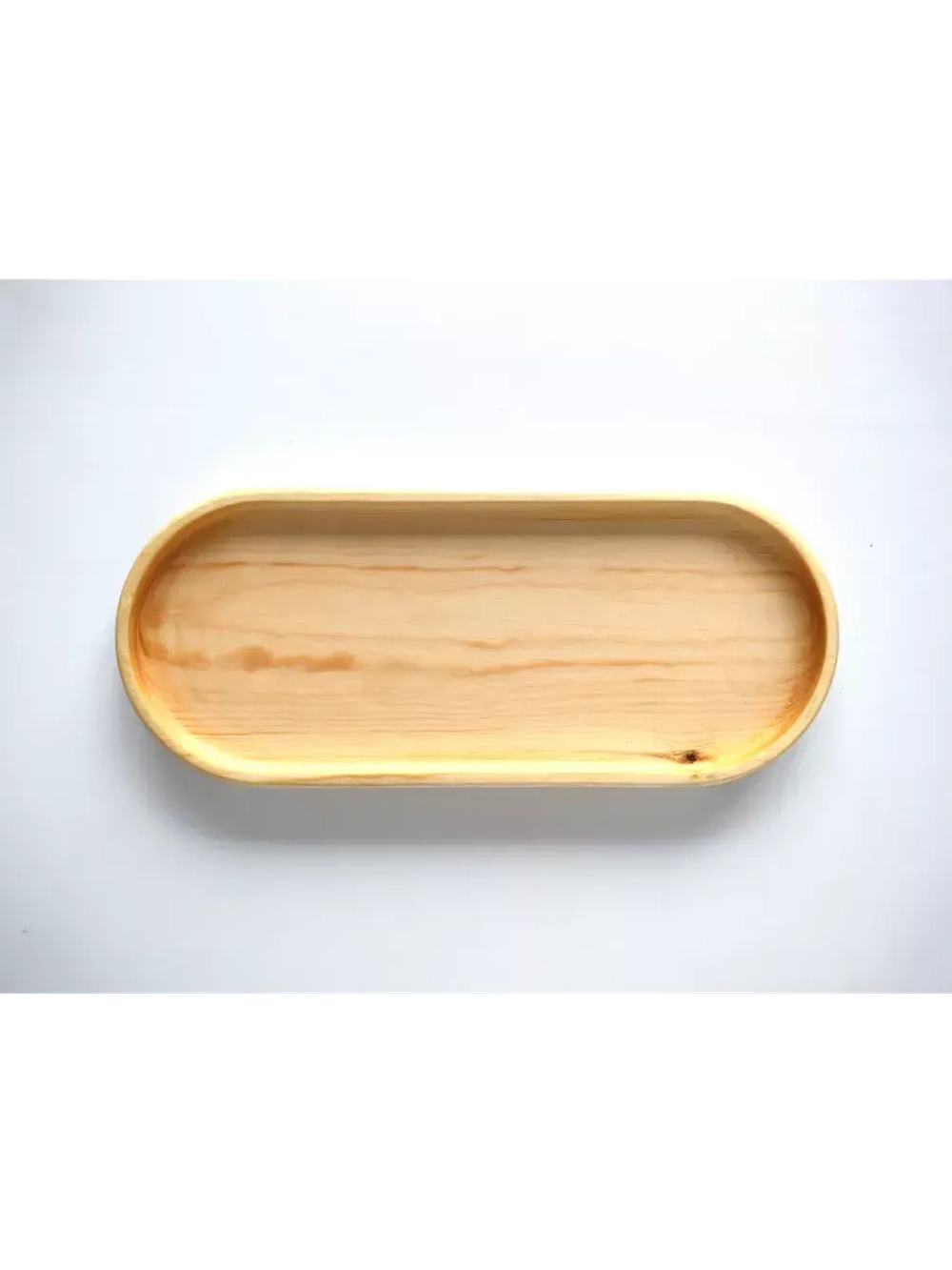Поднос деревянный овальный