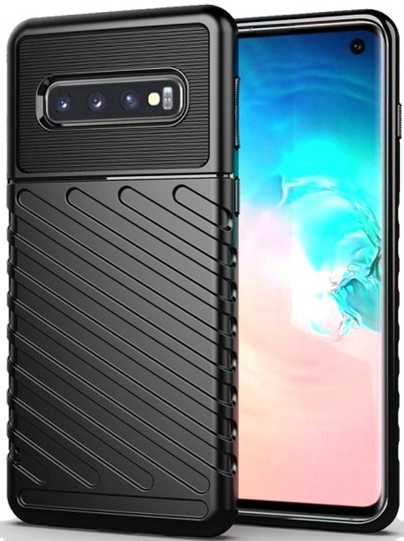 Чехол для Samsung Galaxy S 10 цвет Black (черный), серия Onyx от Caseport