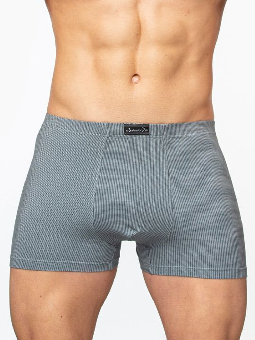 Однотонные мужские трусы-боксеры в рубчик (Размер: XXL) (Цвет: бордовый)