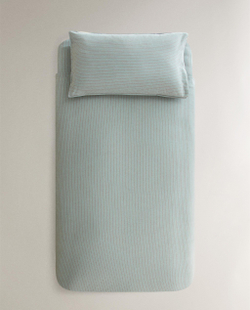 Пододеяльник Zara Home фланель, хлопок 100%, в полоску, 2611/088