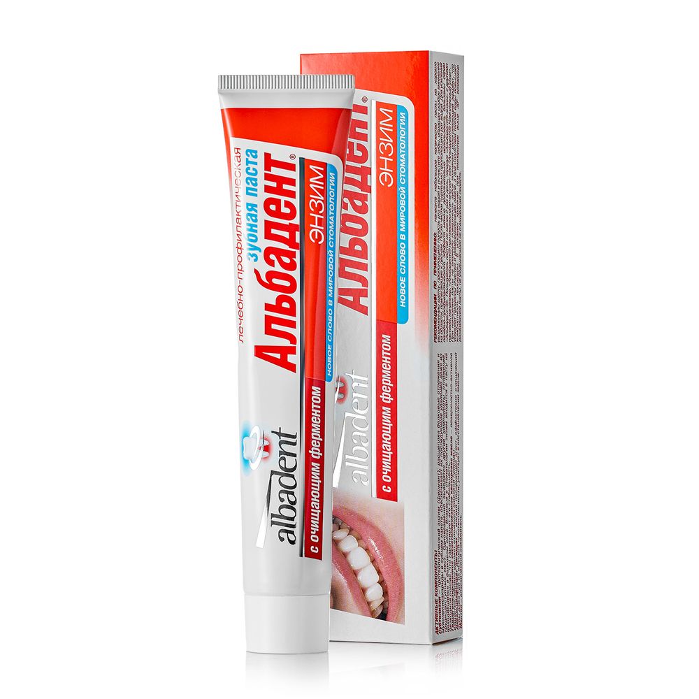 Зубная паста Энзим, 105г, Альбадент