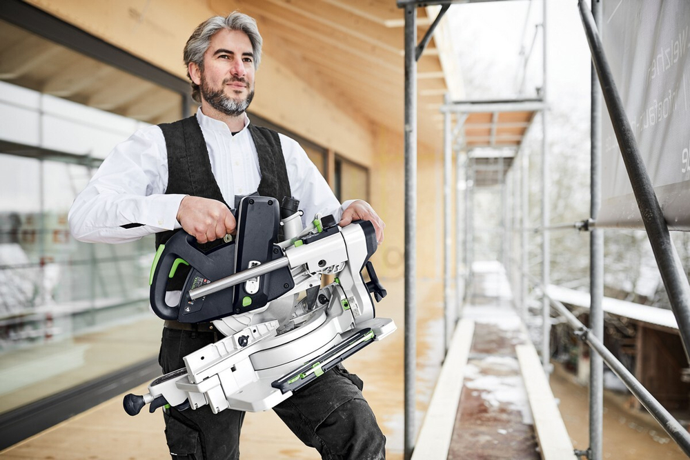 Аккумуляторная торцовочная пила с протяжкой KAPEX KSC 60 EB 5,0 I-UG-Set Festool 577958