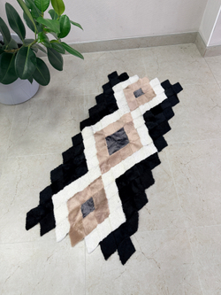 Меховой Коврик прикроватный накидка на кресло из овчины