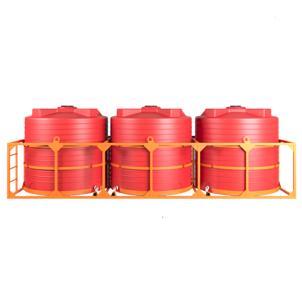 Кассет 3*6000л КАС Политим 18000 л.(6470x2190x2090см;красный) - арт.560824