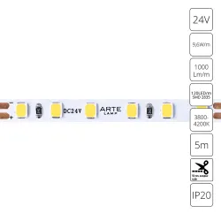 Светодиодная лента 24V 9,6W/m 4000К 5м Arte Lamp TAPE