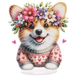 Набор для творчества на акриловой подставке «DIAMOND», корги, 21*24.5см, (коробка)