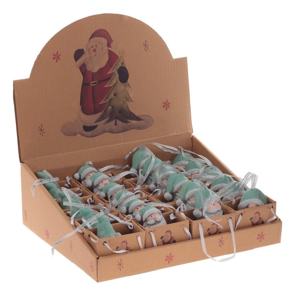 GAEM Фигурка декоративная "Снеговик" / "Дед Мороз" (блок 24шт), L4 W3 H7 см, 4в.