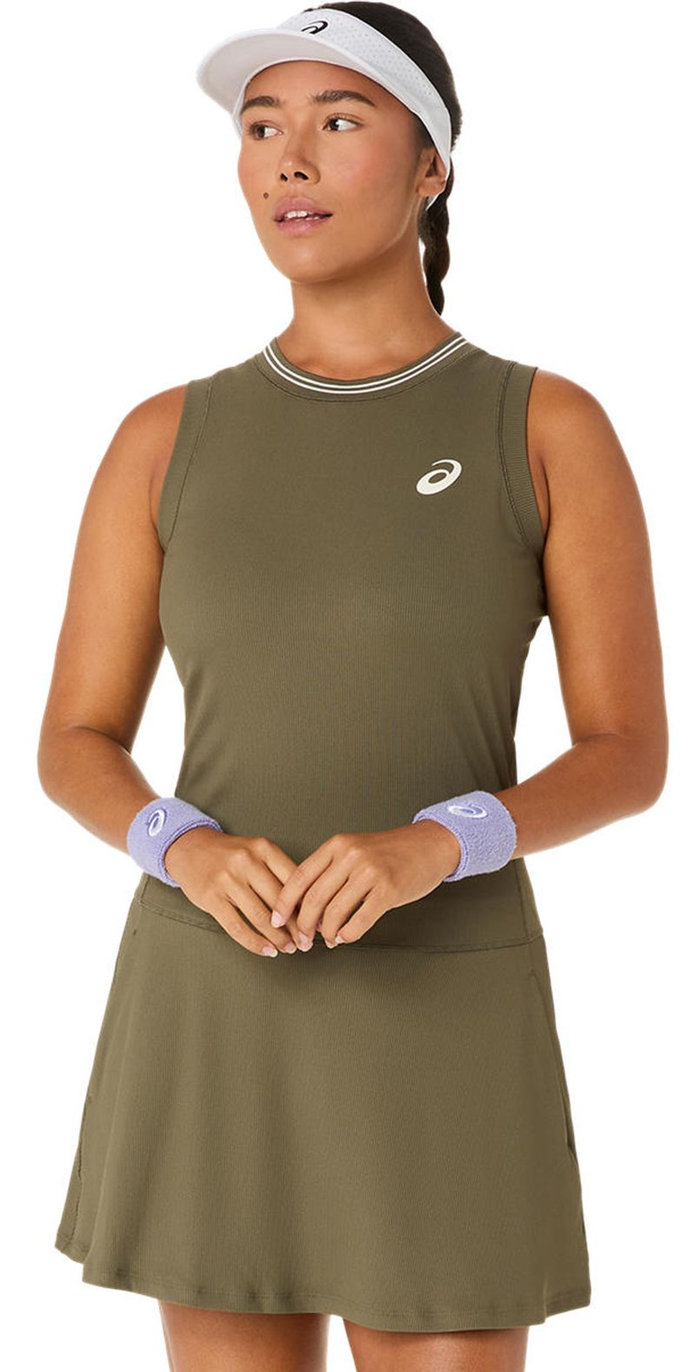 Теннисное платье Asics Game Dress - dark olive