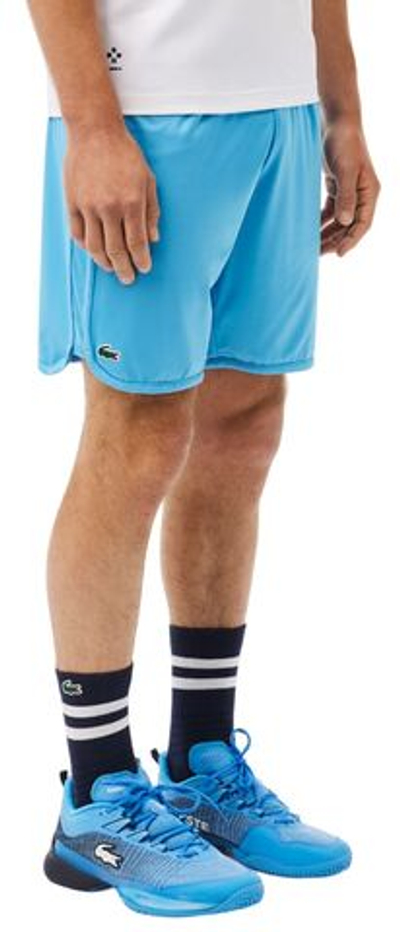 Мужские теннисные шорты Lacoste Tennis X Daniil Medvedev Shorts - небесный