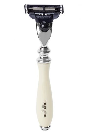 СТАНОК ДЛЯ БРИТЬЯ MACH3 СЛОНОВАЯ КОСТЬ С ХРОМОМ WELLINGTON T&H