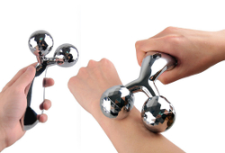 3D Ручной лифтинг массажер для лица, шеи и тела 3д MASSAGER (Silver) ZL-206