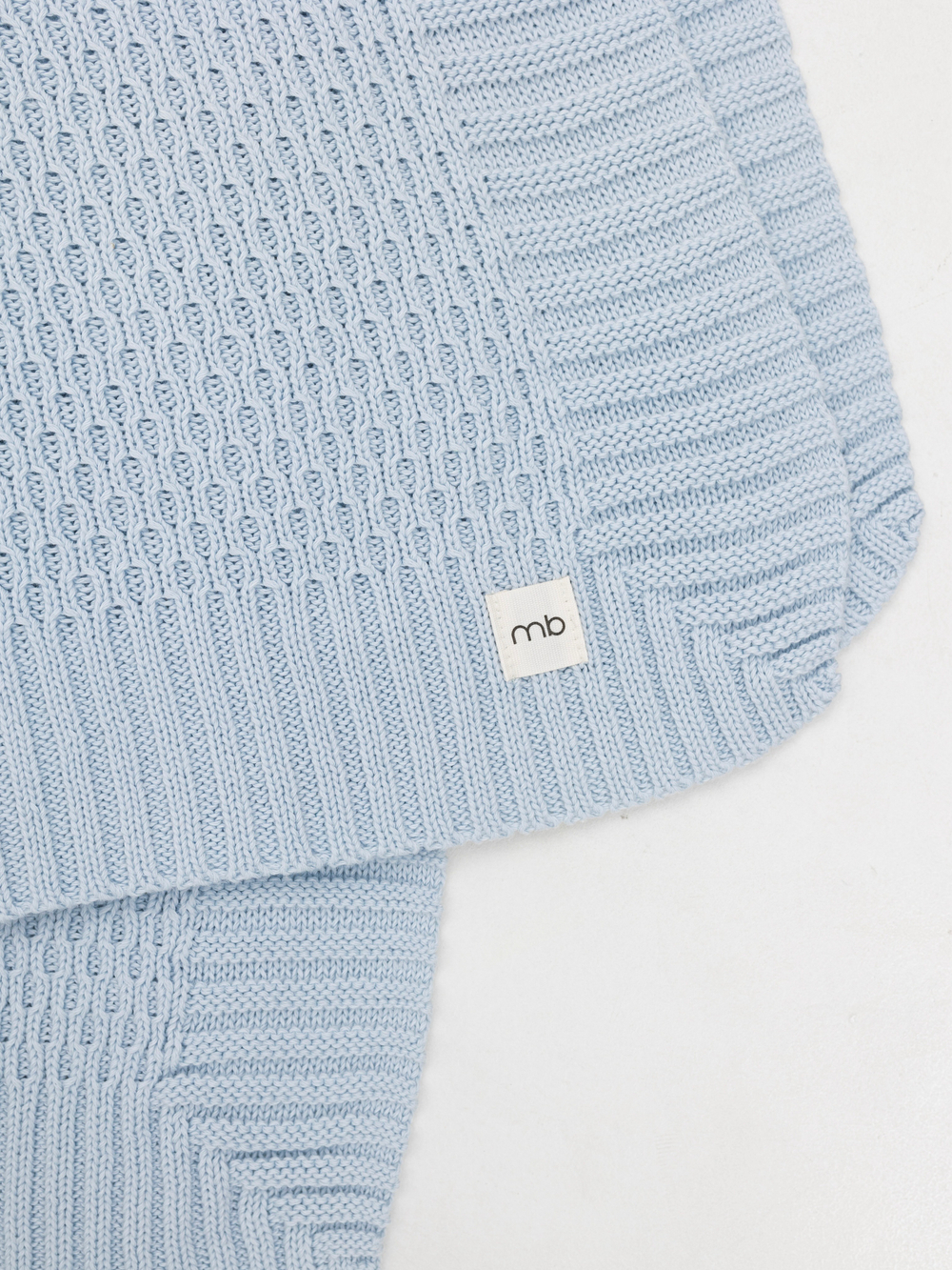 Плед мун из 100% хлопка, Небесный