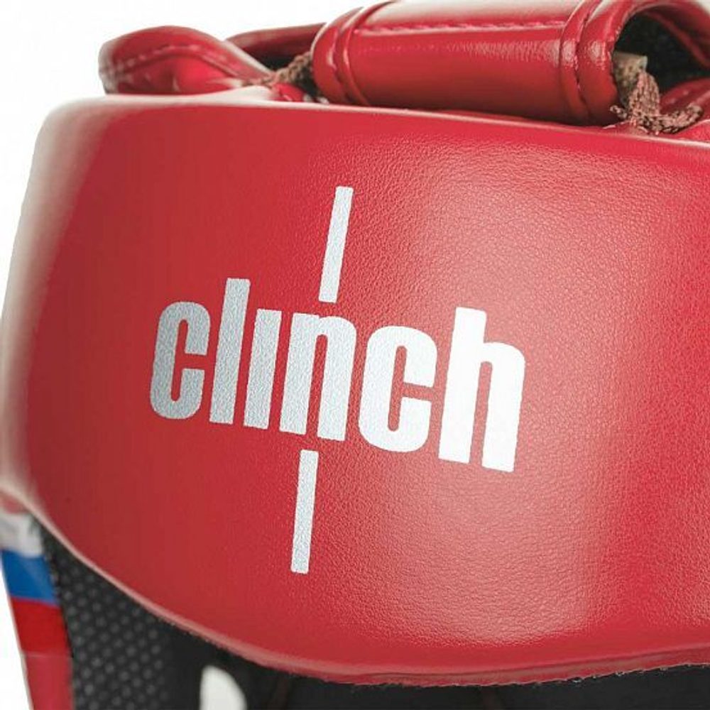 Шлем боксерский Clinch Olimp Dual красный C113
