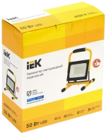 Прожектор СДО 06-50П переносной 6500К IP65 черный IEK LPDO603-050-65-K02