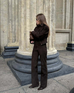 Брюки из натуральной замши