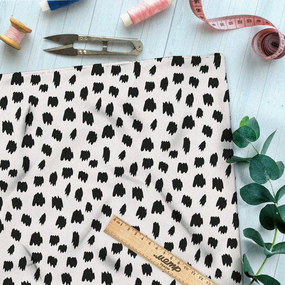 Ткань шелк Армани бежевый гепардовый узор