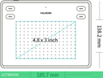 Графический планшет Huion RTE-100 White